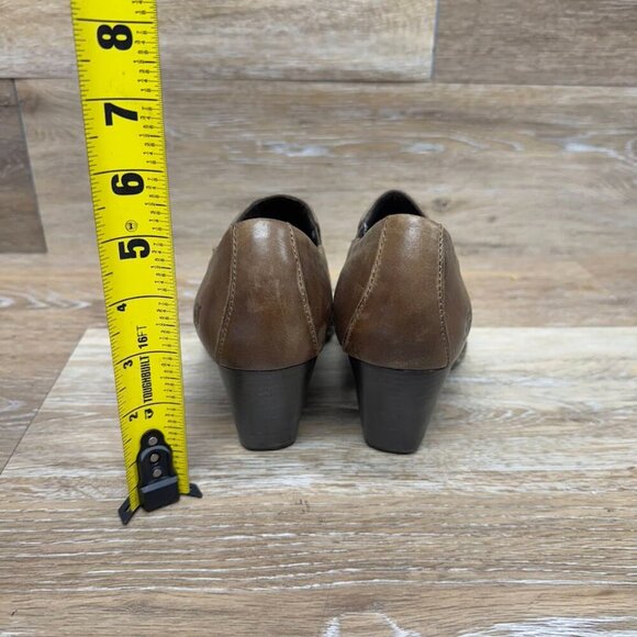Born Gertrude Brown Leather Booties Women's Size 7 - Picture 3 of 8